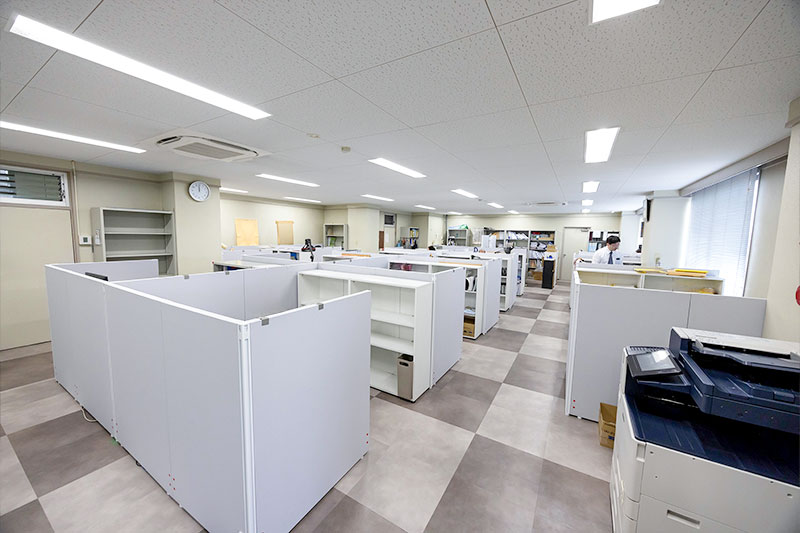 クリーンで快適な職場環境